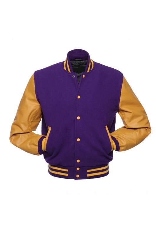 Purple & Yellow Varsity Jacket 